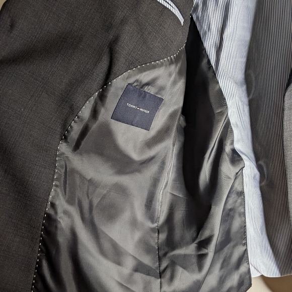 Tommy Hilfiger Sport Coat/Blazer Wool Charcoal Gray 42 Regular - Picture 4 of 6